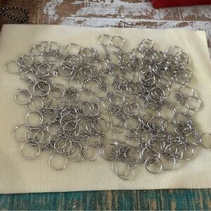 Huge lot of key-rings with small chain!